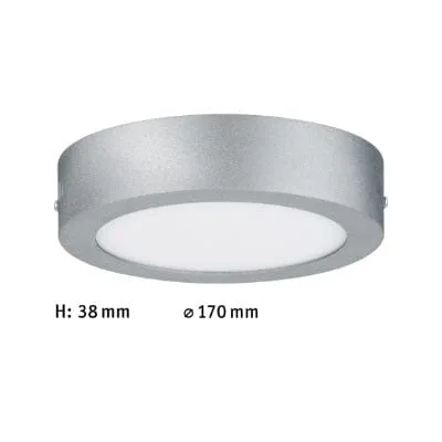 Lunar Round LED Panel 170mm Warm White - Chrome