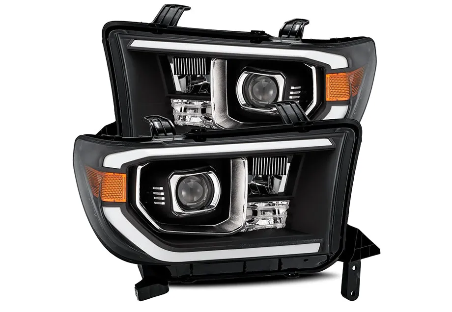 LUXX-Series LED Projector Headlights Black (Without Level Adjuster) Fits 07-13 Toyota Tundra/08-17 Toyota Sequoia
