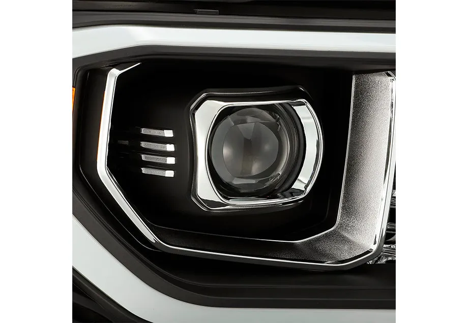 LUXX-Series LED Projector Headlights Black (Without Level Adjuster) Fits 07-13 Toyota Tundra/08-17 Toyota Sequoia