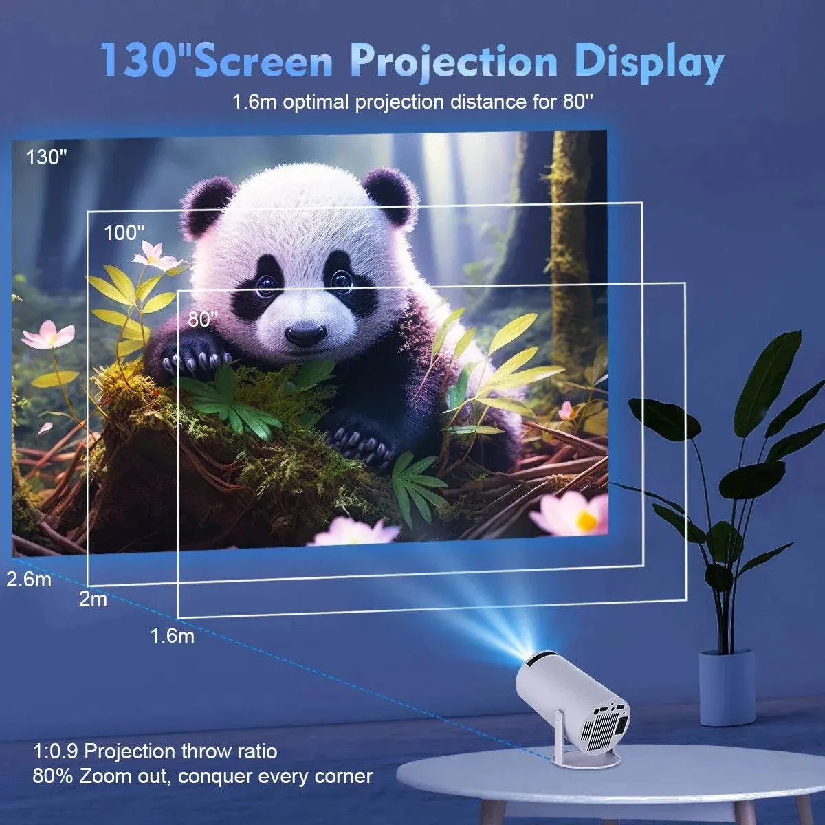 Magcubic  HY300 Pro 4K Home Cinema Indoor/Outdoor Projector