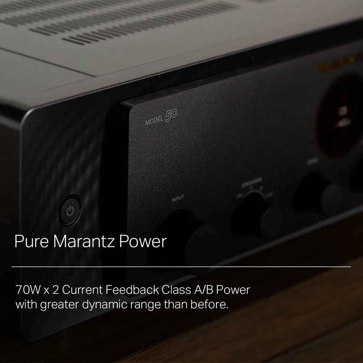 Marantz MODEL 50 Pure Analog Stereo Integrated Amplifier (Silver)
