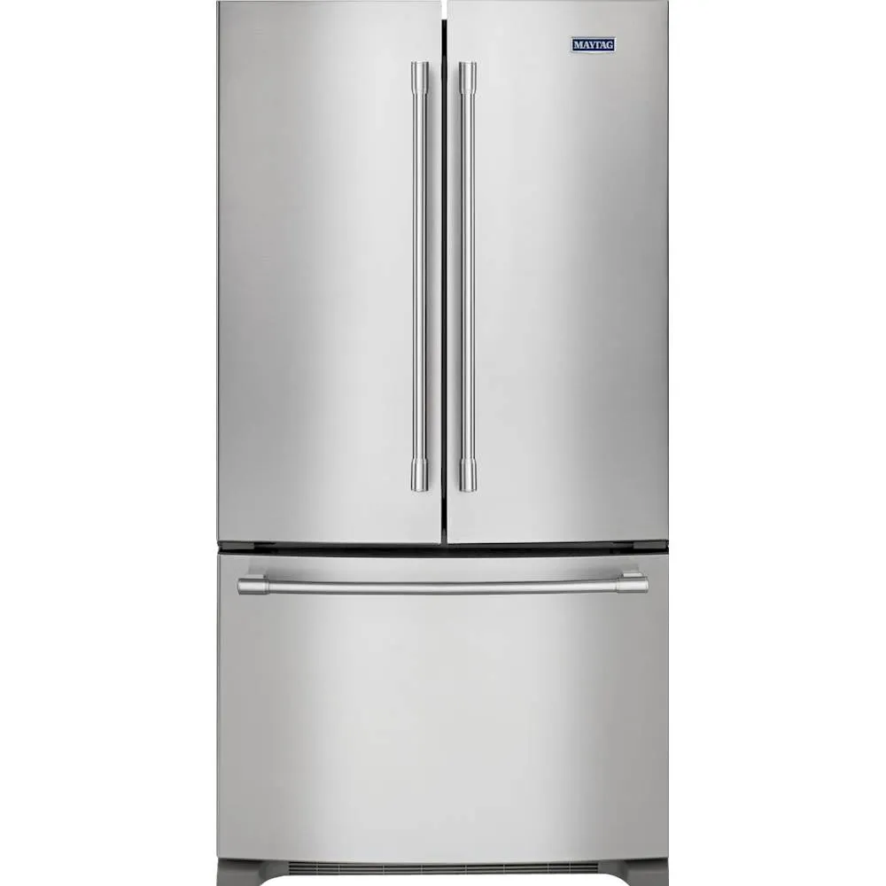 Maytag - 22.1 Cu. Ft. French Door Fingerprint Resistant Refrigerator - Stainless steel