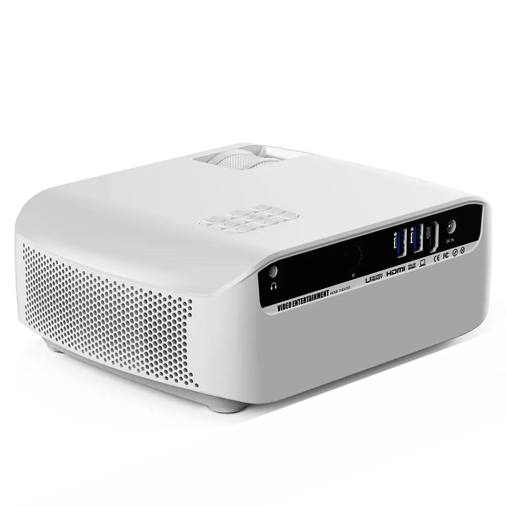 Mini Projector LED [Screen Size Up to 120"] 2800 Lumens Supports Full HD 1080P Home Theater Cinema Gaming Projector [HDMI USB Audio Ports]