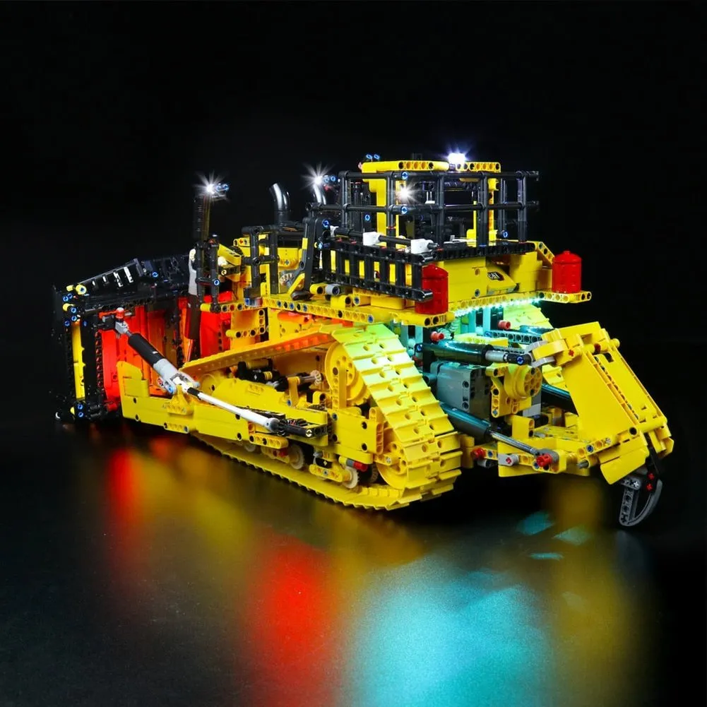 MOC  Compatible  LED Lighting Set for 42131 App-Controlled Cat D11 Bulldozer Collectible Bricks Light Kit, Not Included the Building Model