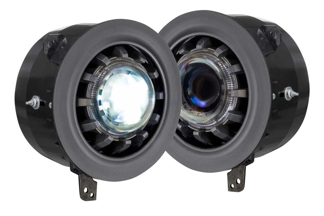 Morimoto Headlights Jeep Wrangler JL (2018-2023) Super7  - Black Housing
