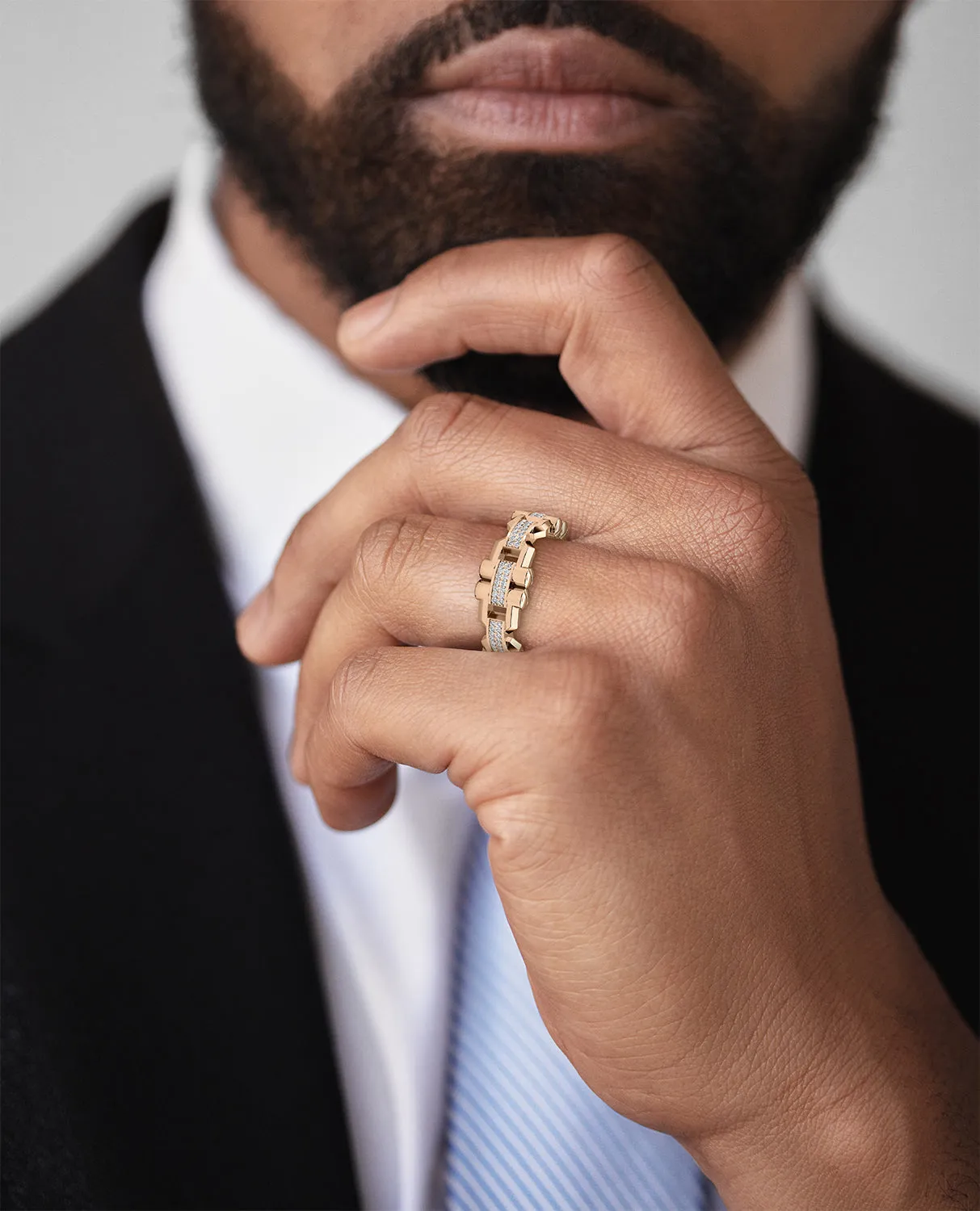MOSS Gold Ring with 0.30ct Diamonds
