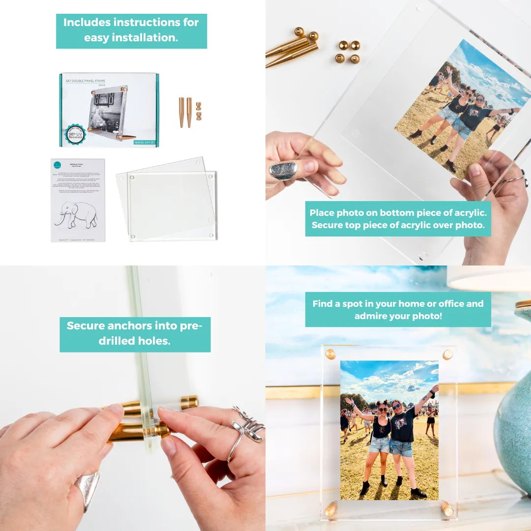 Mother's Day Tabletop Float Frames for 5x7" Photos