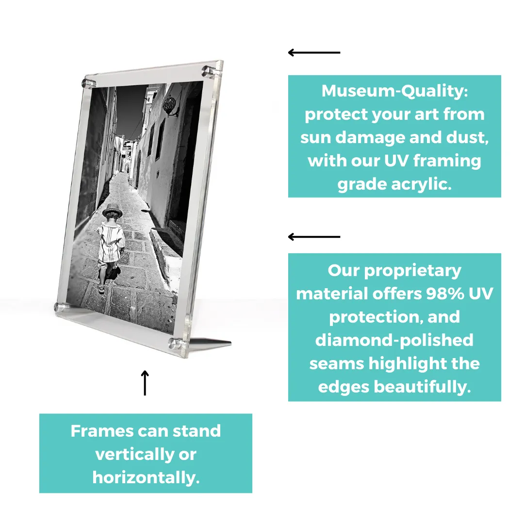 Mother's Day Tabletop Float Frames for 5x7" Photos