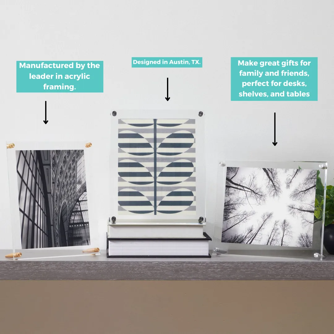Mother's Day Tabletop Float Frames for 5x7" Photos