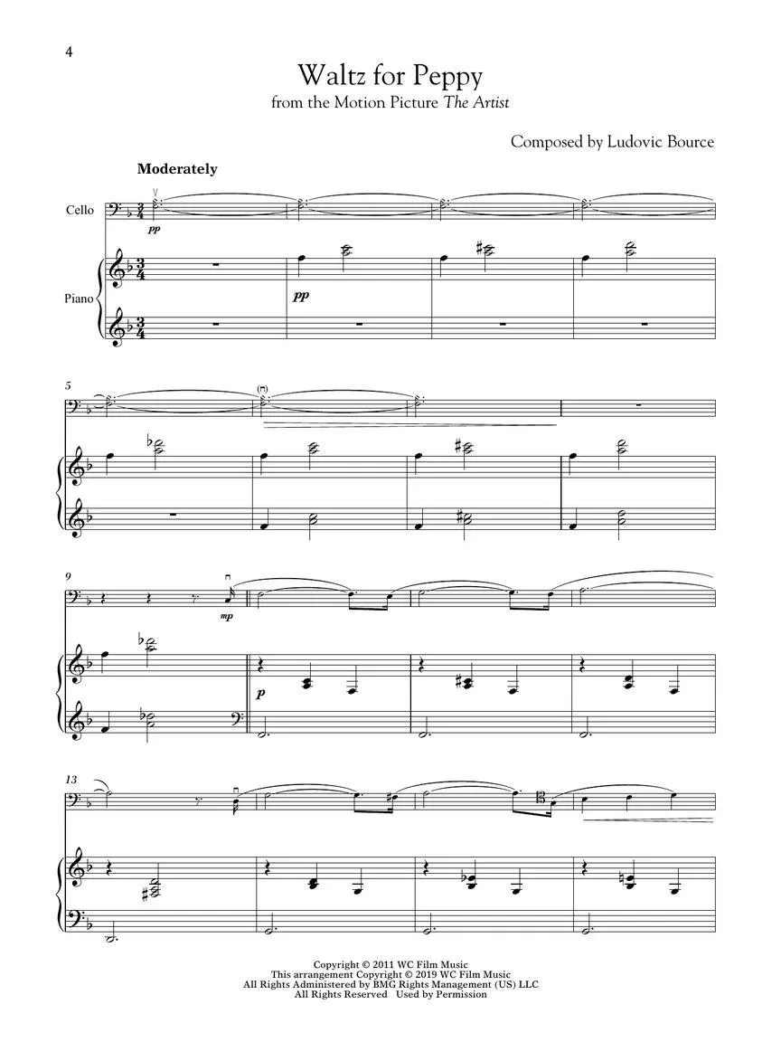 Movie Themes for Classical Players for Cello and Piano with Online Accompaniments