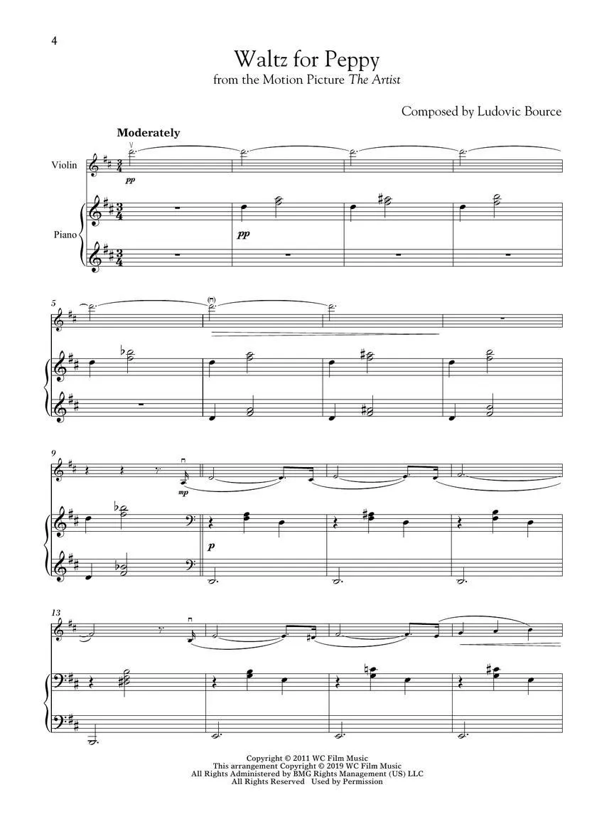 Movie Themes for Classical Players for Violin and Piano with Online Accompaniments