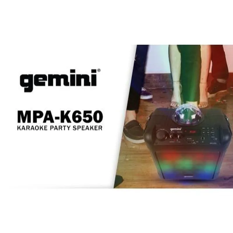 MPA-K650: Karaoke Party Speaker