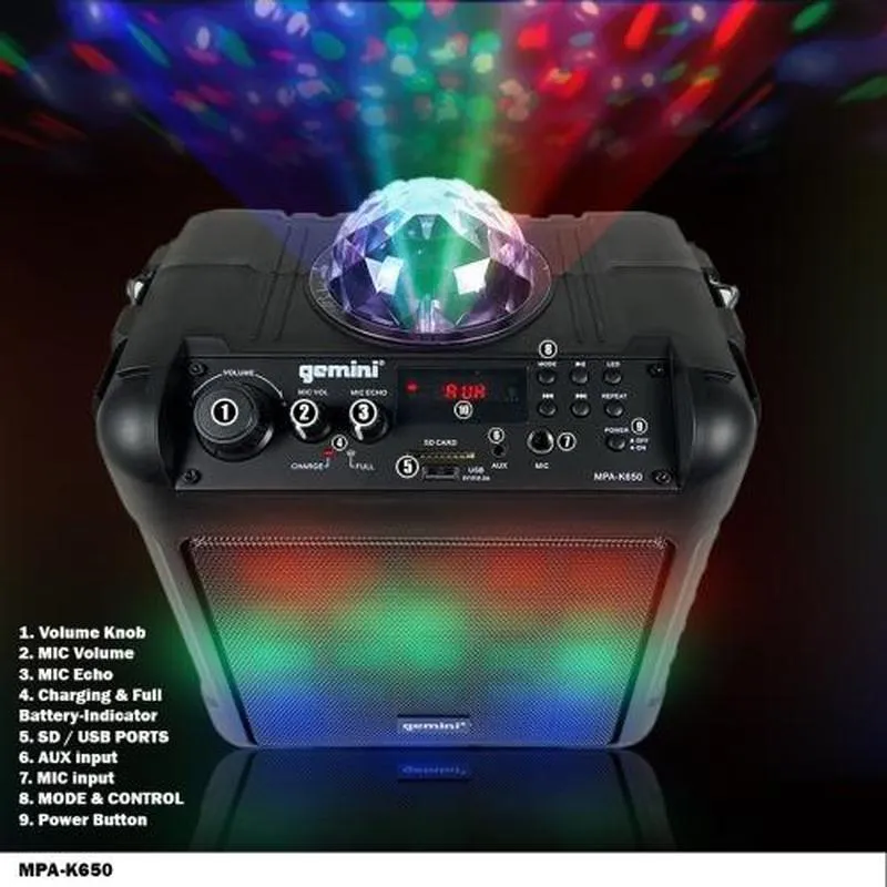 MPA-K650: Karaoke Party Speaker