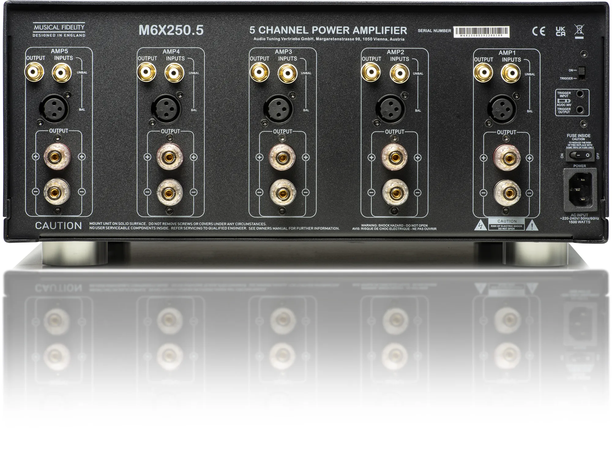 Musical Fidelity M6X 250.5 5 Channel Power Amplifier