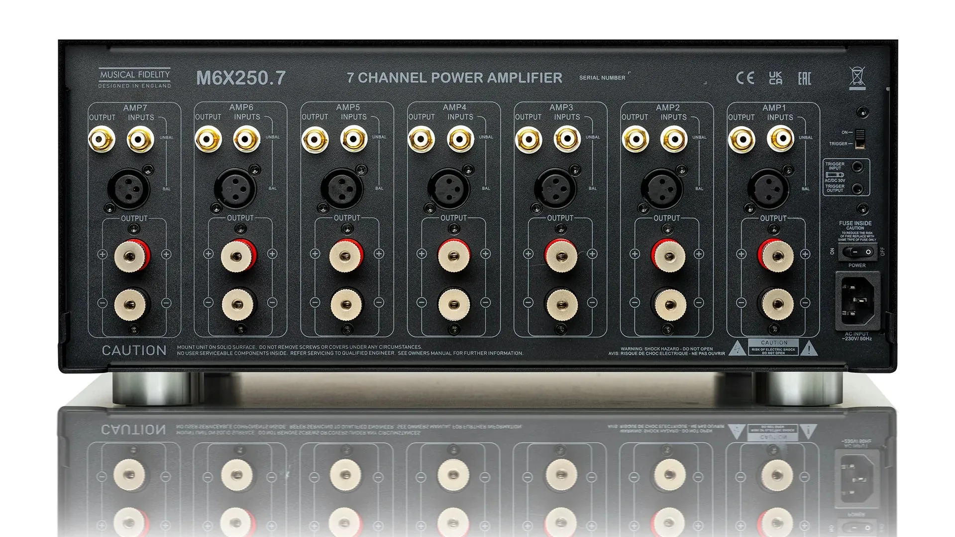Musical Fidelity MUFPOWM6257BK M6X 250.7 7 Channel Power Amplifier