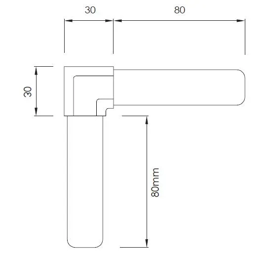 NANORAIL® 25X21MM, 90ºDEGREE JOINER 316 STAINLESS STEEL