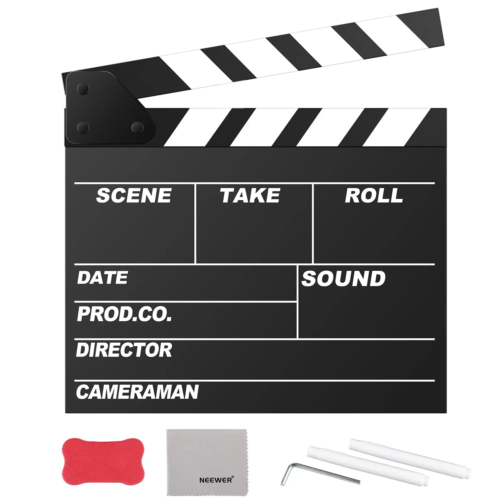 NEEWER FCB01 12"x11"/30x27cm Film Movie Clapper Board