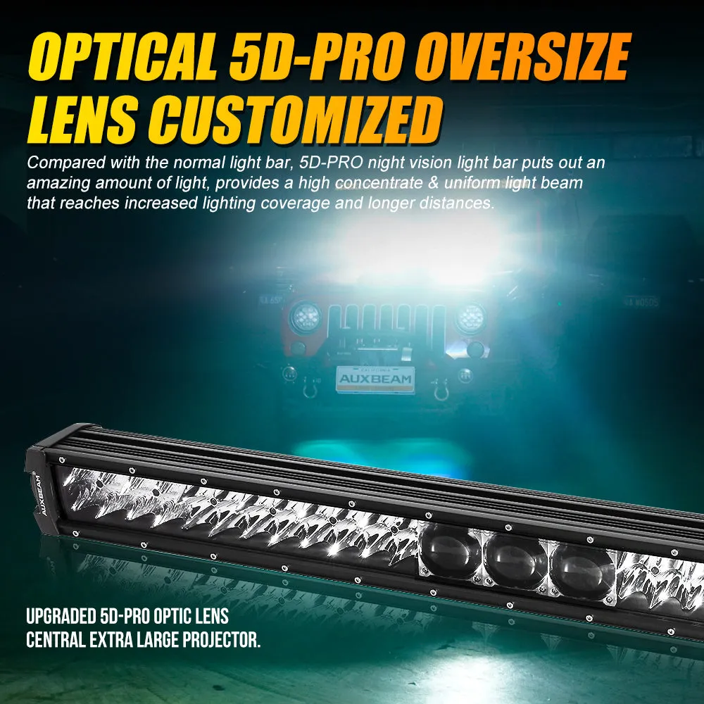 NEW 32 Inch 5D-PRO Series 33000LM Spot Beam Off Road Led Light Bar