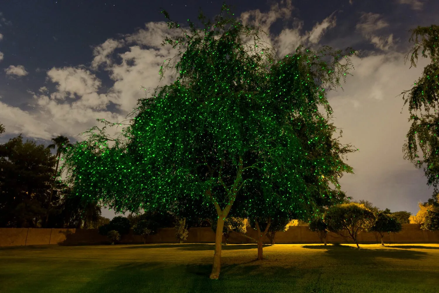 Night Stars Double Coverage - Red and Green Laser Light