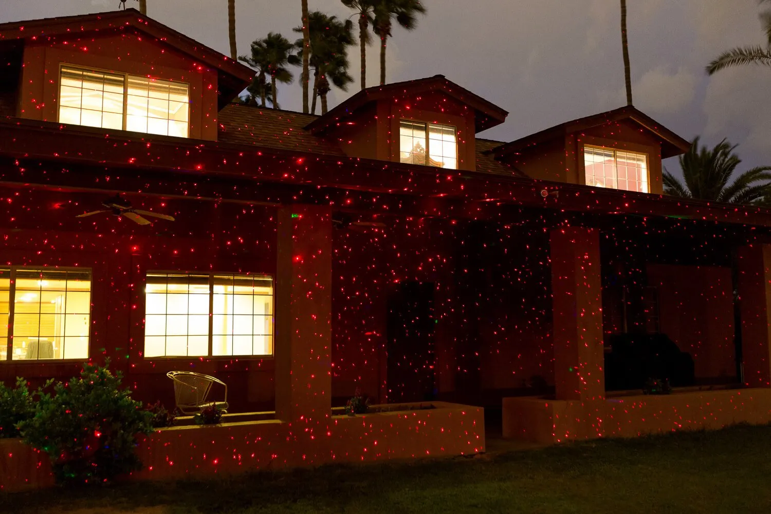 Night Stars Double Coverage - Red and Green Laser Light