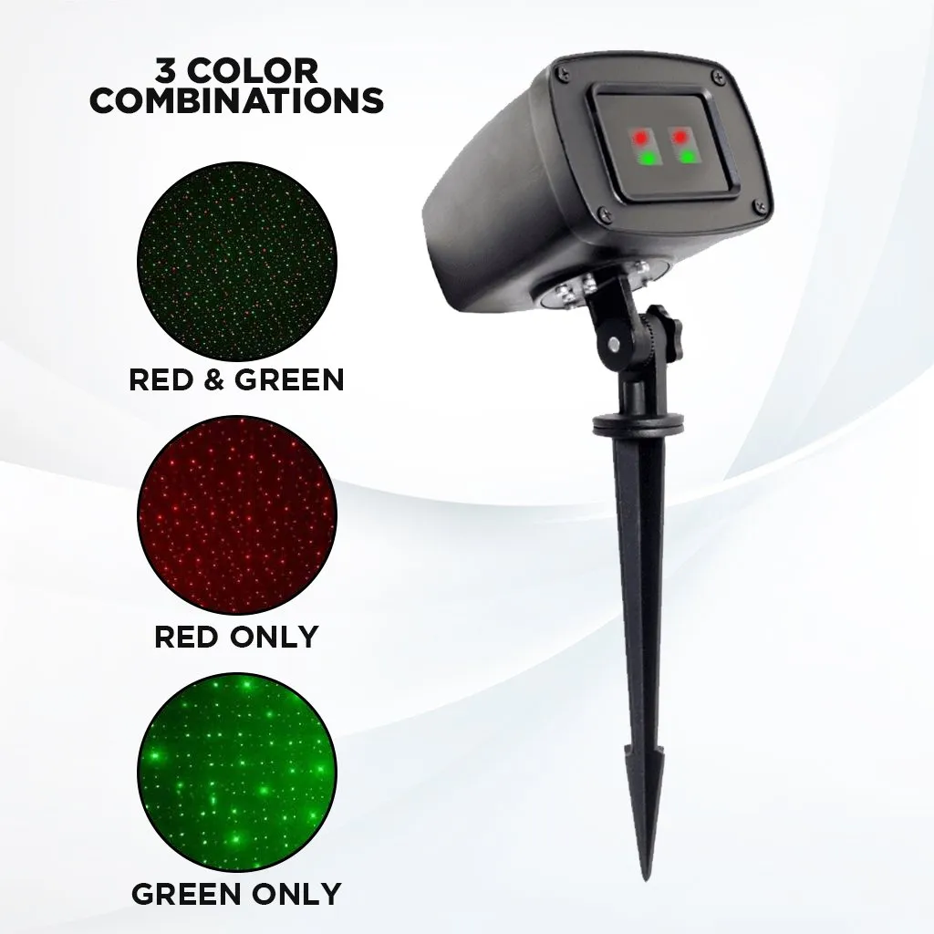 Night Stars Double Coverage - Red and Green Laser Light
