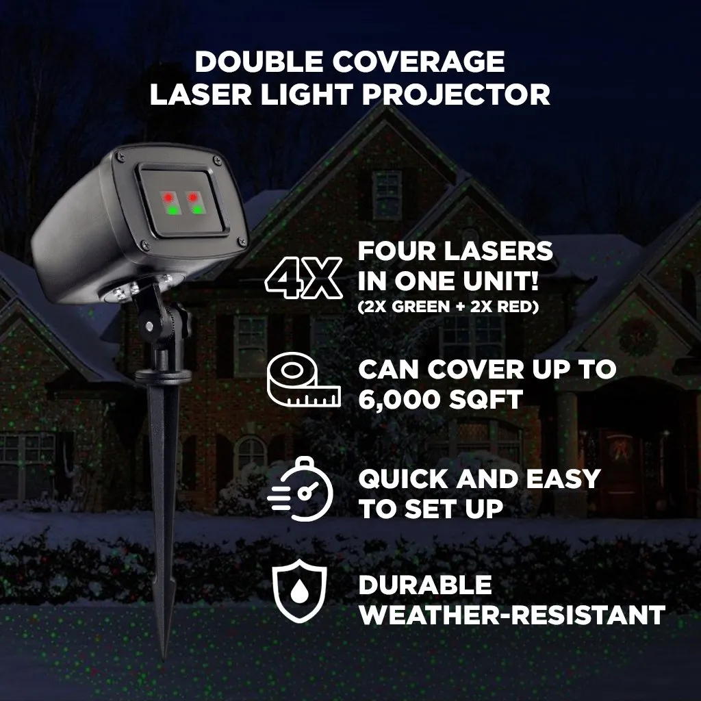 Night Stars Double Coverage - Red and Green Laser Light