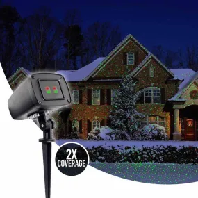 Night Stars Double Coverage - Red and Green Laser Light