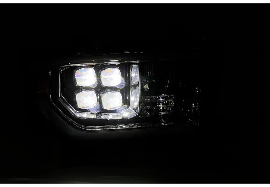 NOVA-Series LED Projector Headlights Black (Without Level Adjuster) Fits 07-13 Toyota Tundra/08-17 Toyota Sequoia