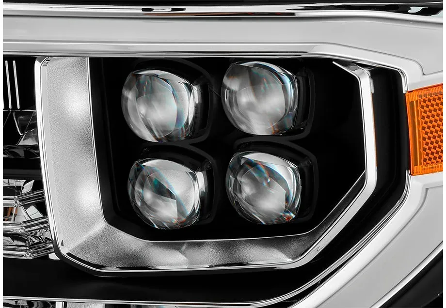 NOVA-Series LED Projector Headlights Black (Without Level Adjuster) Fits 07-13 Toyota Tundra/08-17 Toyota Sequoia