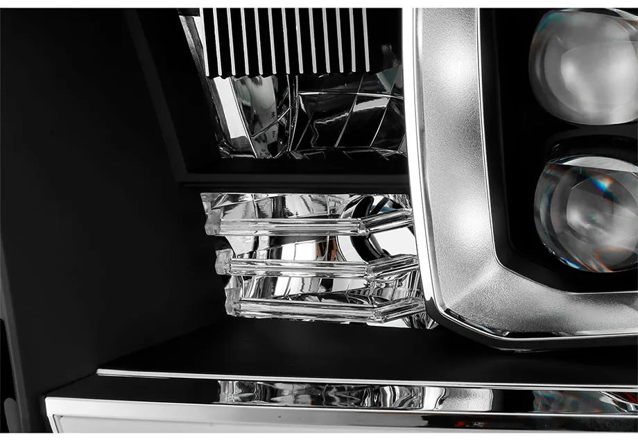 NOVA-Series LED Projector Headlights Black (Without Level Adjuster) Fits 07-13 Toyota Tundra/08-17 Toyota Sequoia