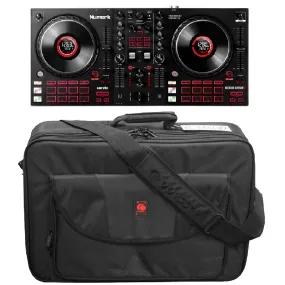 Numark MIXTRACKPLATFX 4-Deck DJ Controller & BRLDIGITALXLE Soft Case Bundle