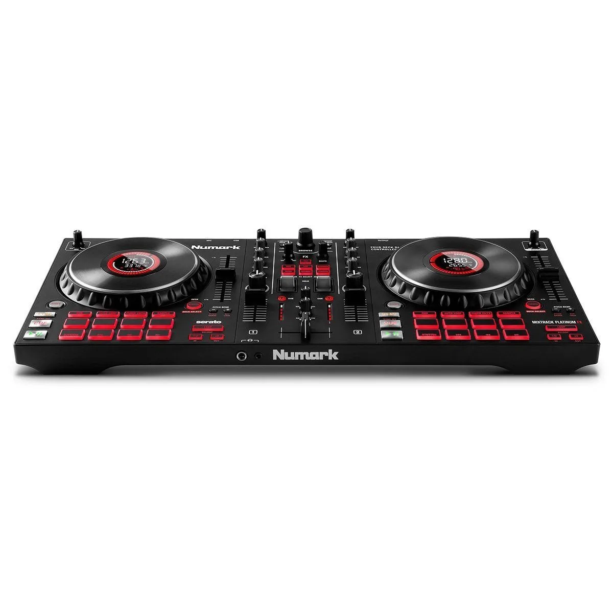 Numark MIXTRACKPLATFX 4-Deck DJ Controller & DJC-B1 Soft Case Bundle