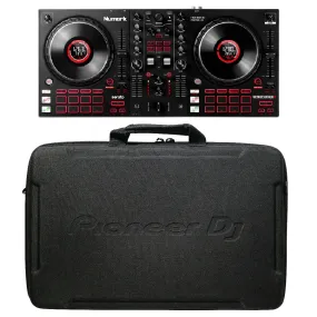 Numark MIXTRACKPLATFX 4-Deck DJ Controller & DJC-B1 Soft Case Bundle
