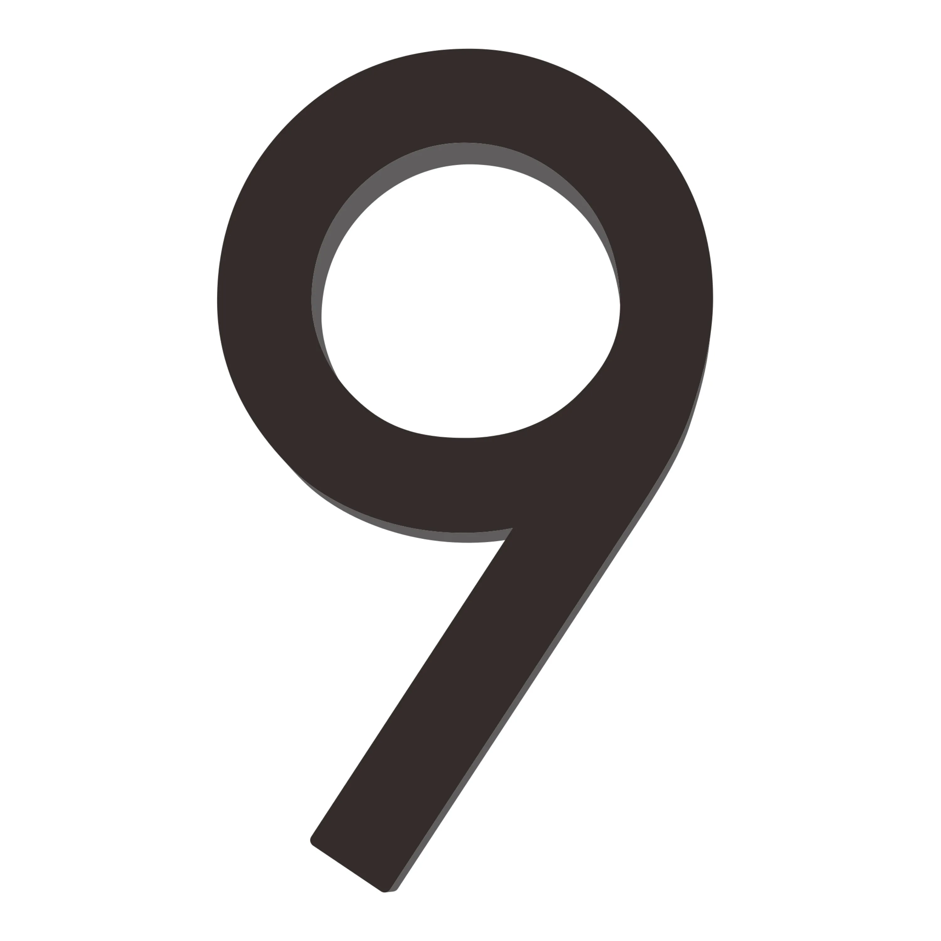 [Number AC101] Acrylic Modern Floating House Number - 3Inch, 6 Inch, 8 Inch