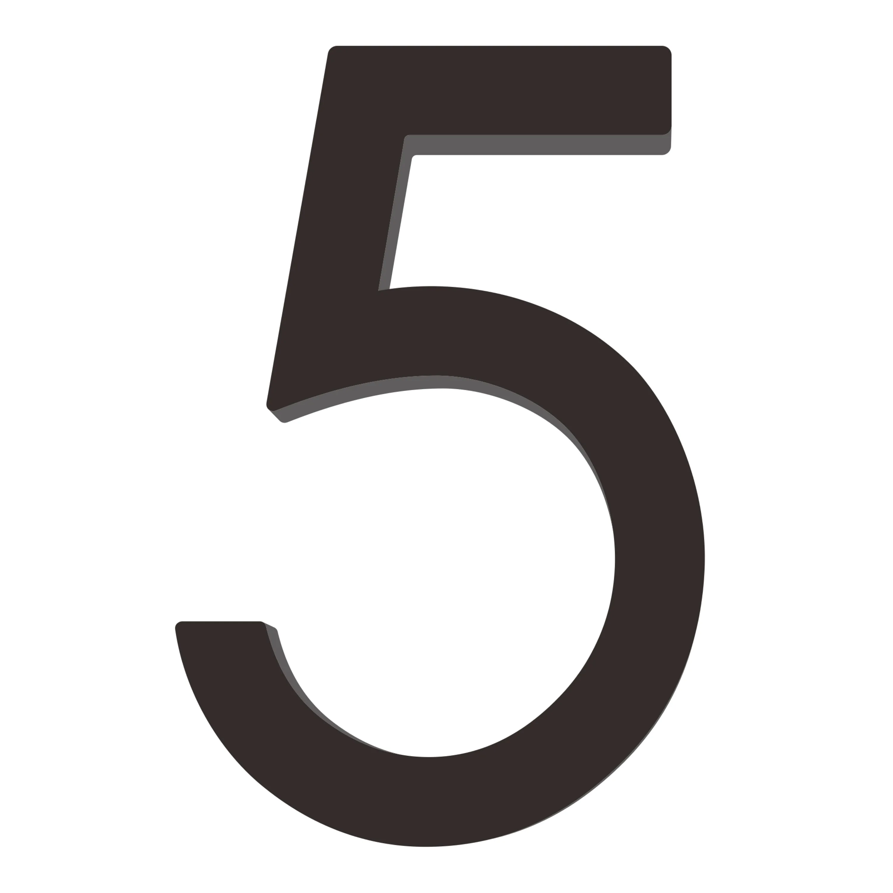 [Number AC101] Acrylic Modern Floating House Number - 3Inch, 6 Inch, 8 Inch