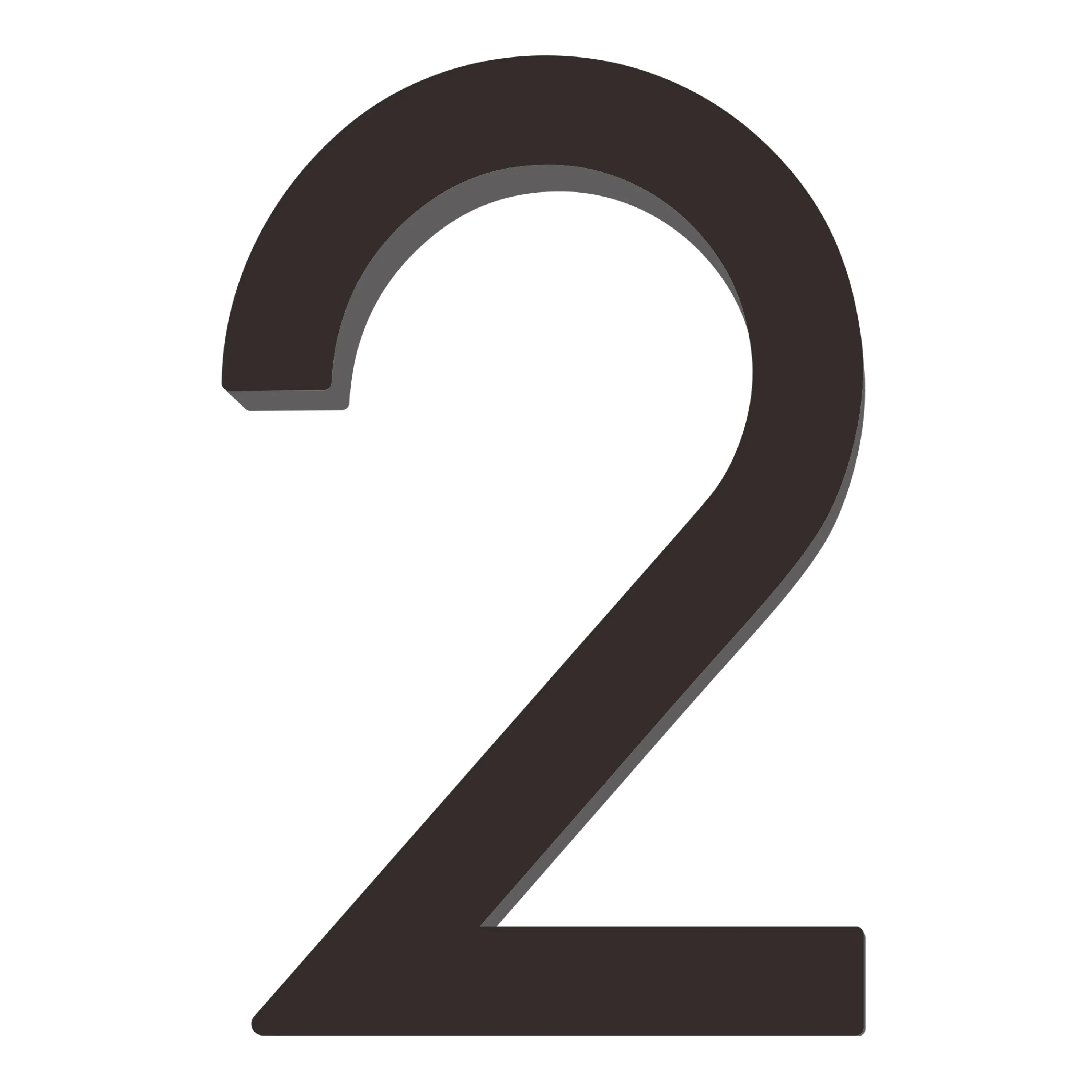 [Number AC101] Acrylic Modern Floating House Number - 3Inch, 6 Inch, 8 Inch