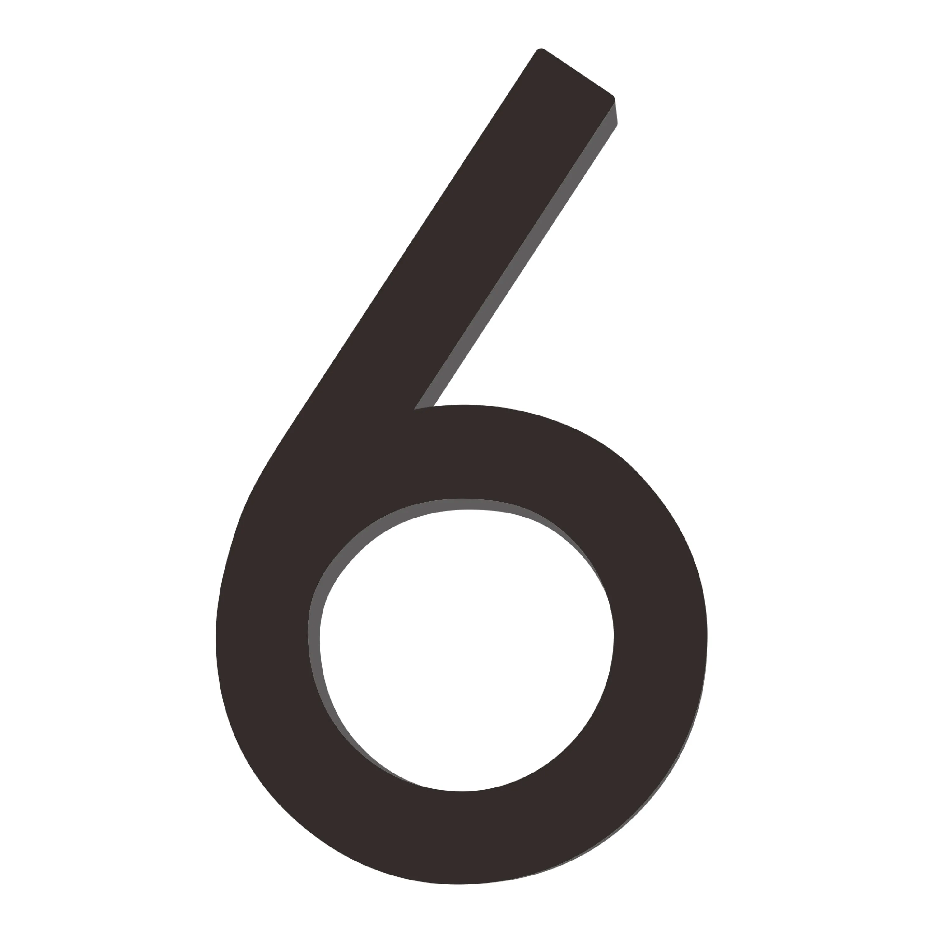 [Number AC101] Acrylic Modern Floating House Number - 3Inch, 6 Inch, 8 Inch