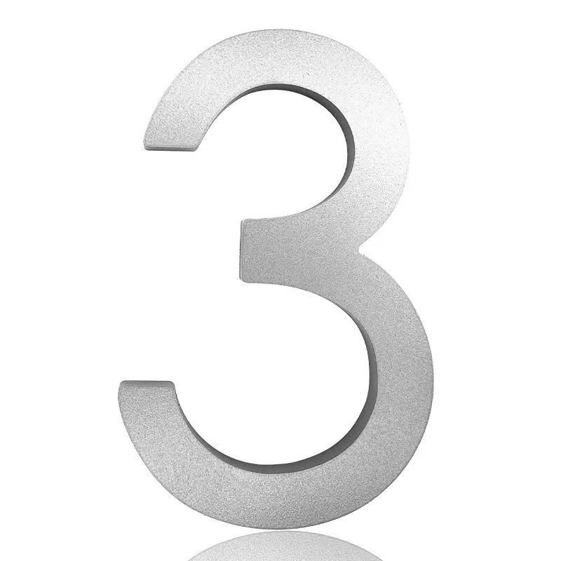 [Number AC101] Acrylic Modern Floating House Number - 3Inch, 6 Inch, 8 Inch