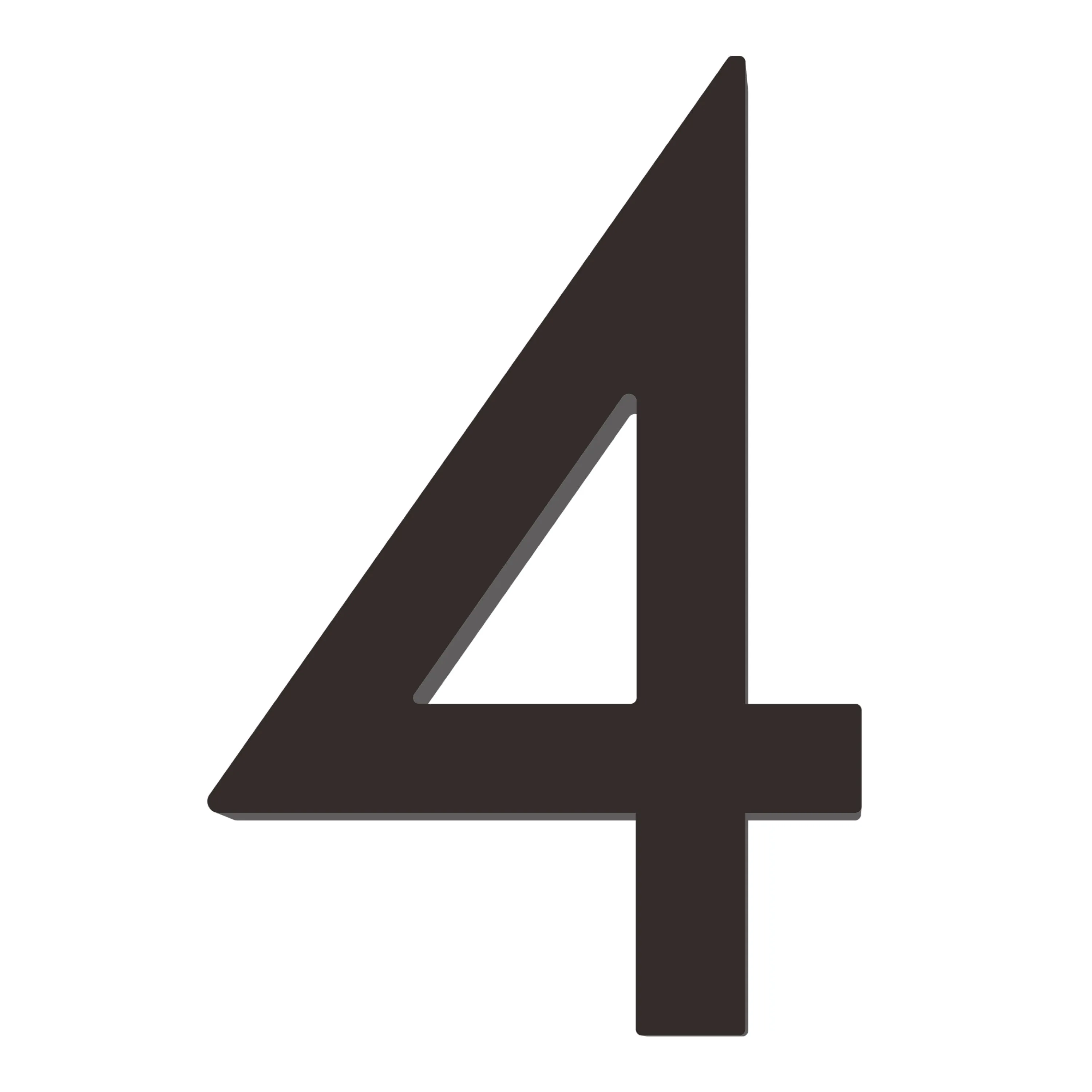 [Number AC101] Acrylic Modern Floating House Number - 3Inch, 6 Inch, 8 Inch