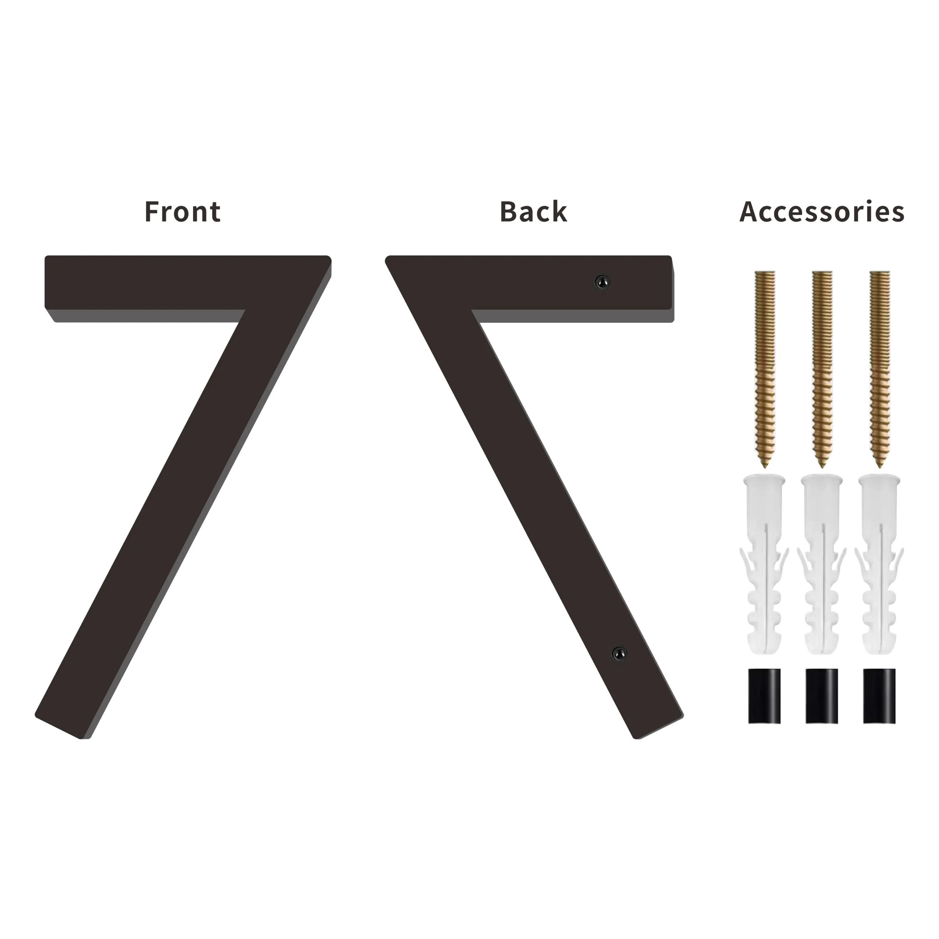 [Number AC101] Acrylic Modern Floating House Number - 3Inch, 6 Inch, 8 Inch