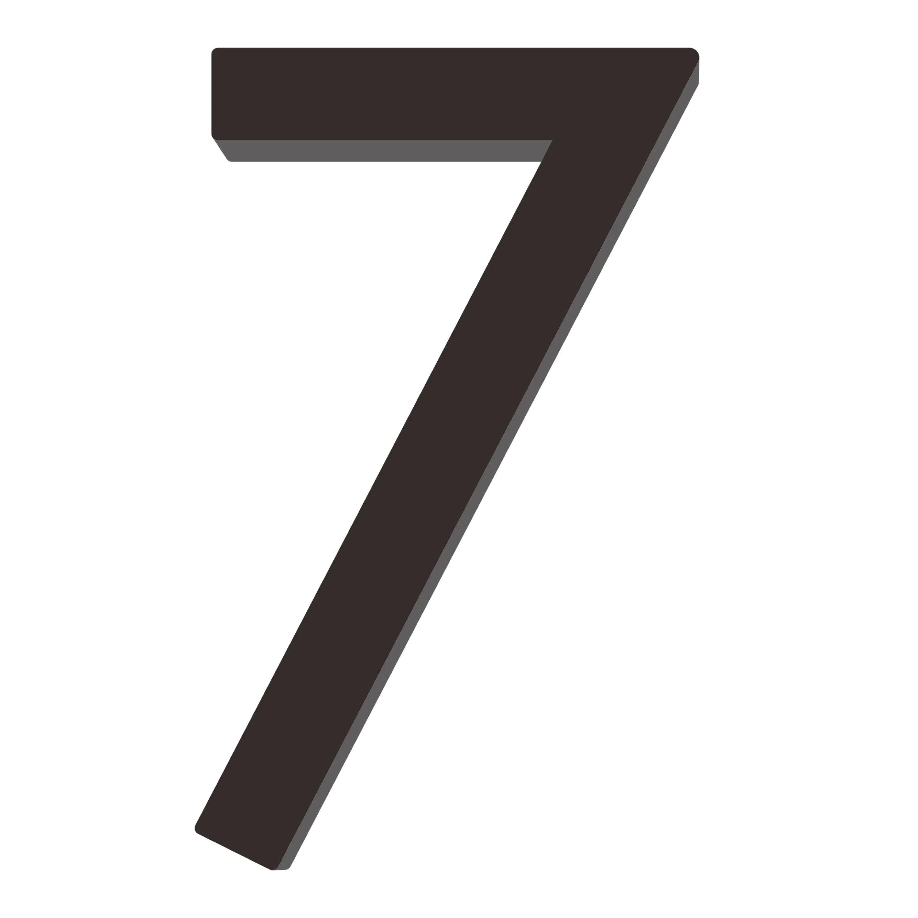 [Number AC101] Acrylic Modern Floating House Number - 3Inch, 6 Inch, 8 Inch