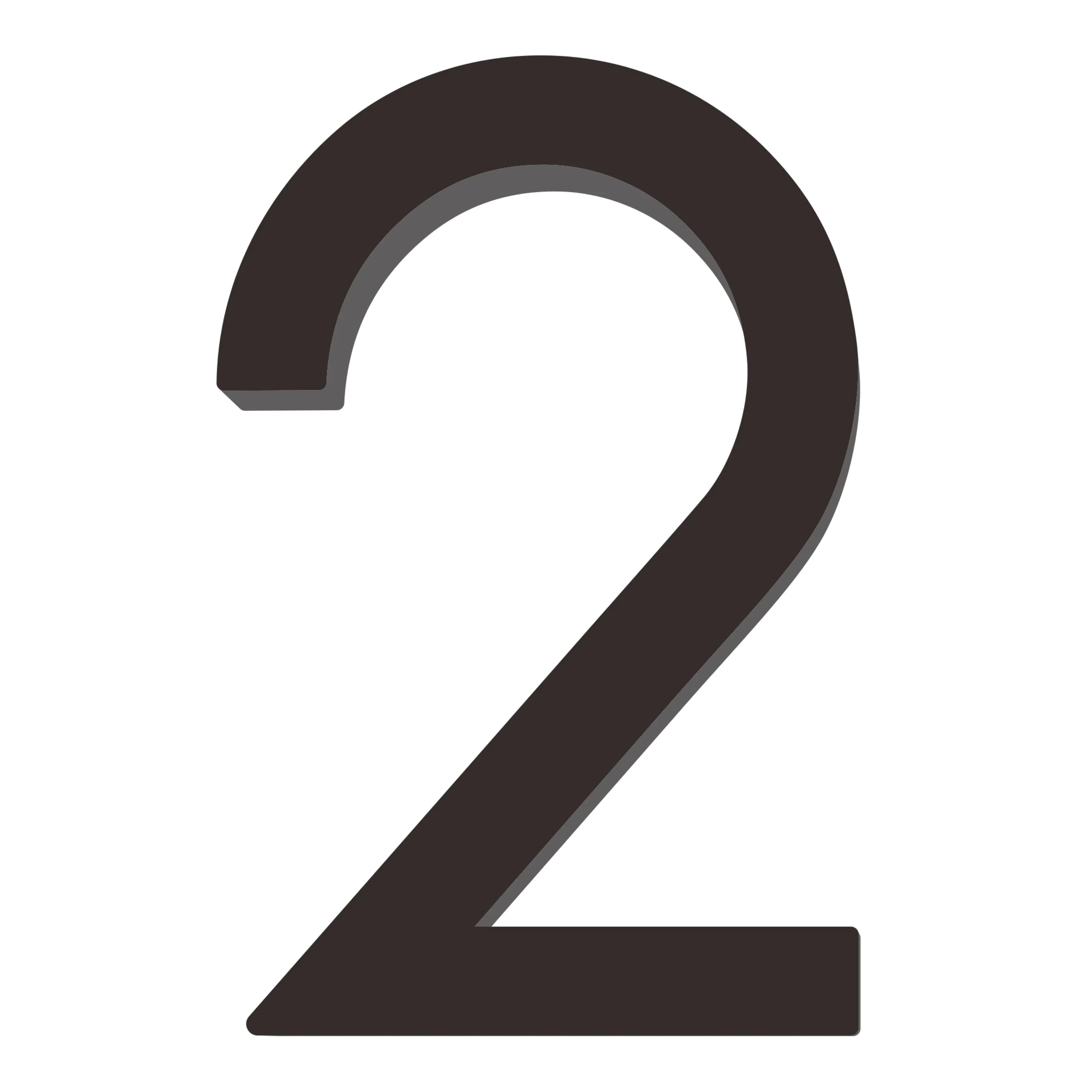 [Number AC101] Acrylic Modern Floating House Number - 3Inch, 6 Inch, 8 Inch