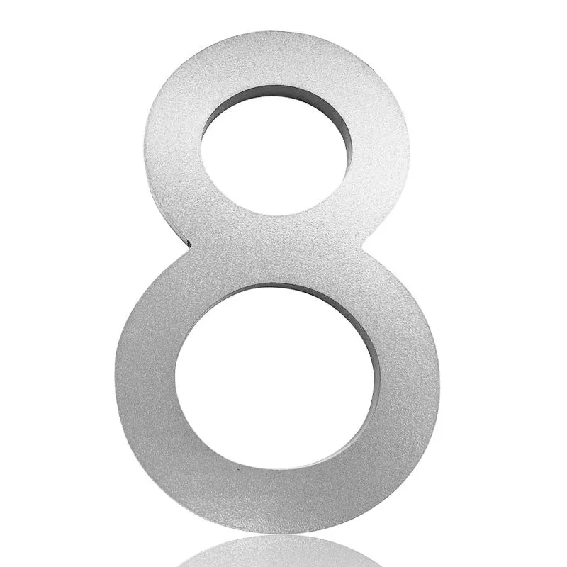 [Number AC101] Acrylic Modern Floating House Number - 3Inch, 6 Inch, 8 Inch