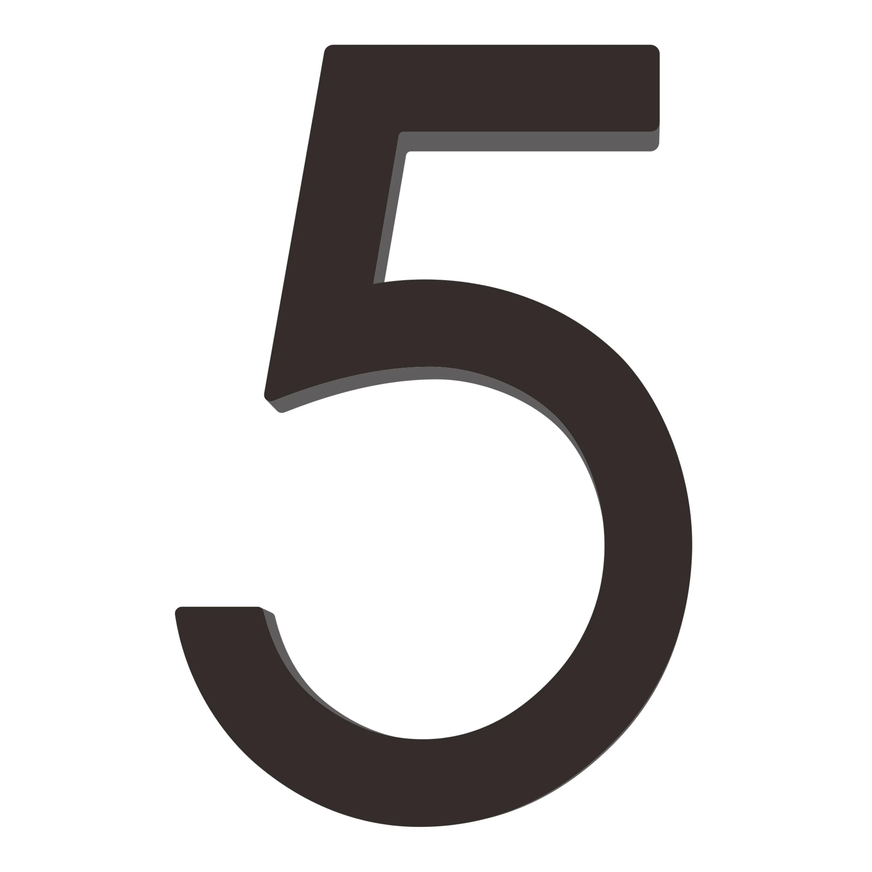 [Number AC101] Acrylic Modern Floating House Number - 3Inch, 6 Inch, 8 Inch