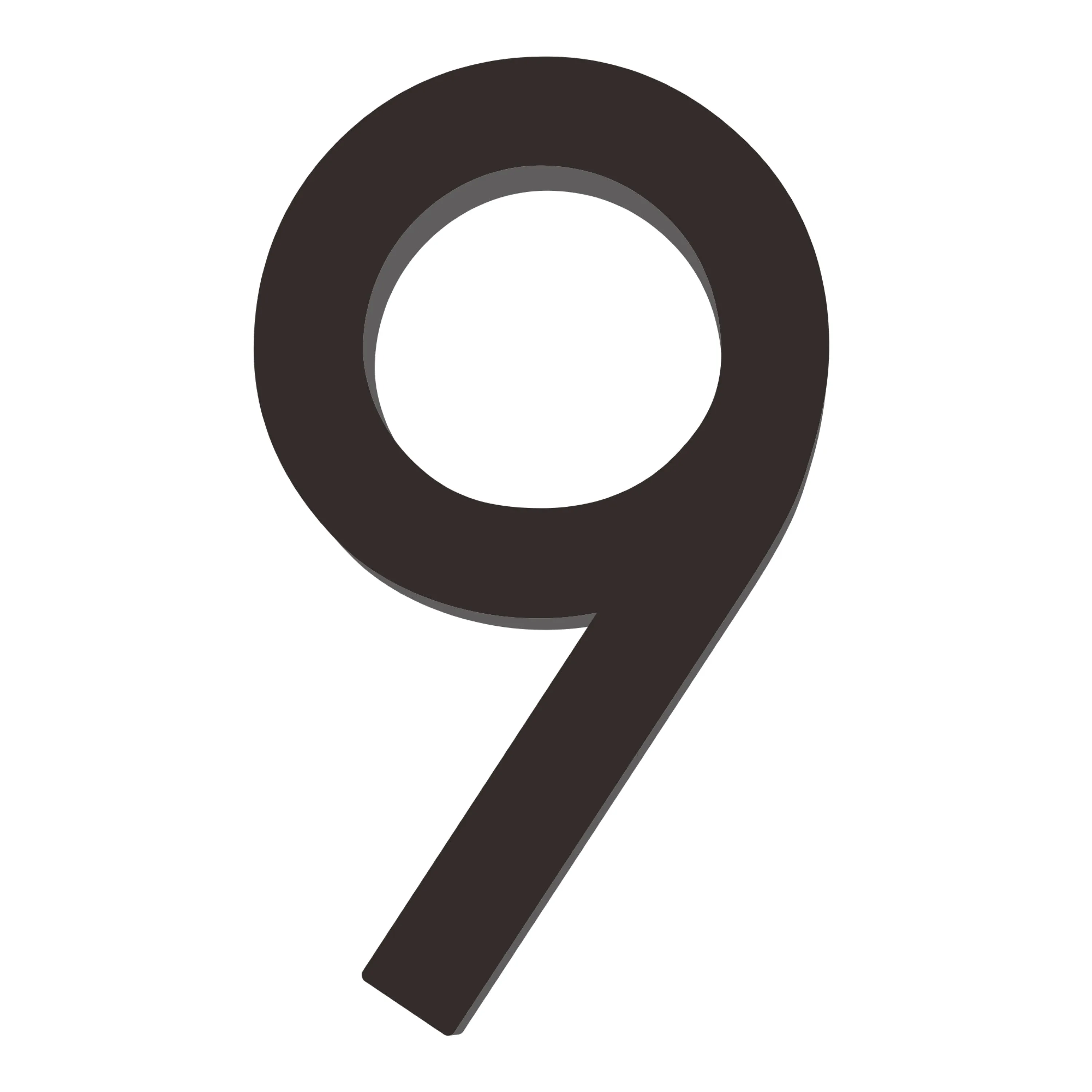 [Number AC101] Acrylic Modern Floating House Number - 3Inch, 6 Inch, 8 Inch