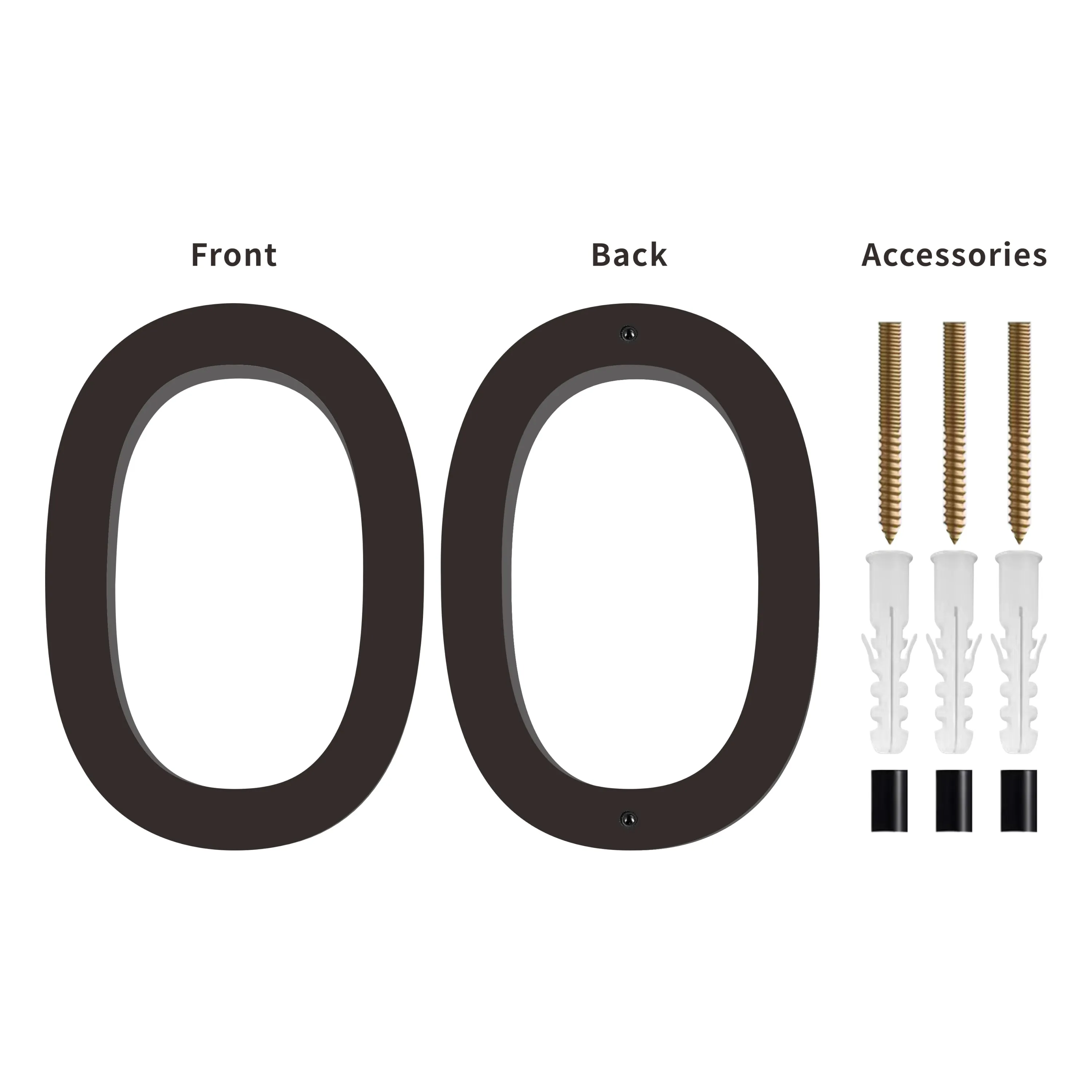 [Number AC101] Acrylic Modern Floating House Number - 3Inch, 6 Inch, 8 Inch