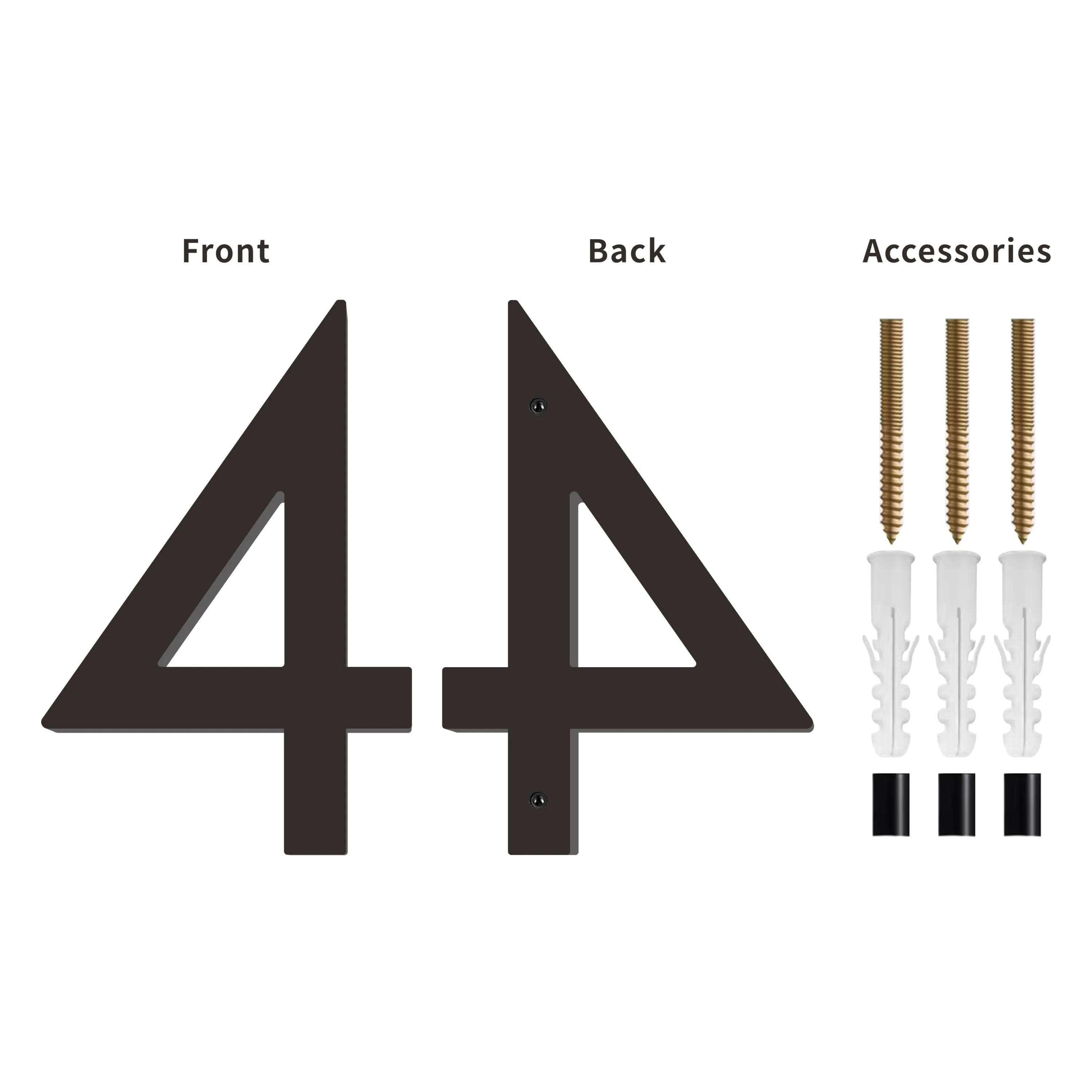 [Number AC101] Acrylic Modern Floating House Number - 3Inch, 6 Inch, 8 Inch