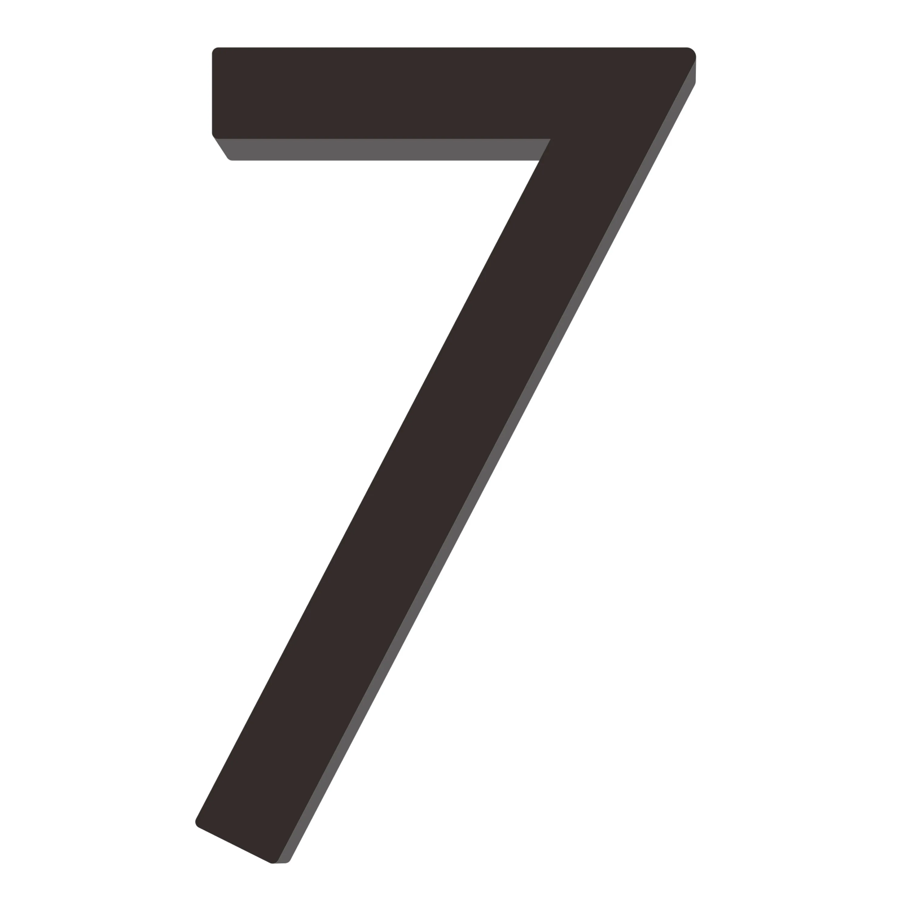 [Number AC101] Acrylic Modern Floating House Number - 3Inch, 6 Inch, 8 Inch