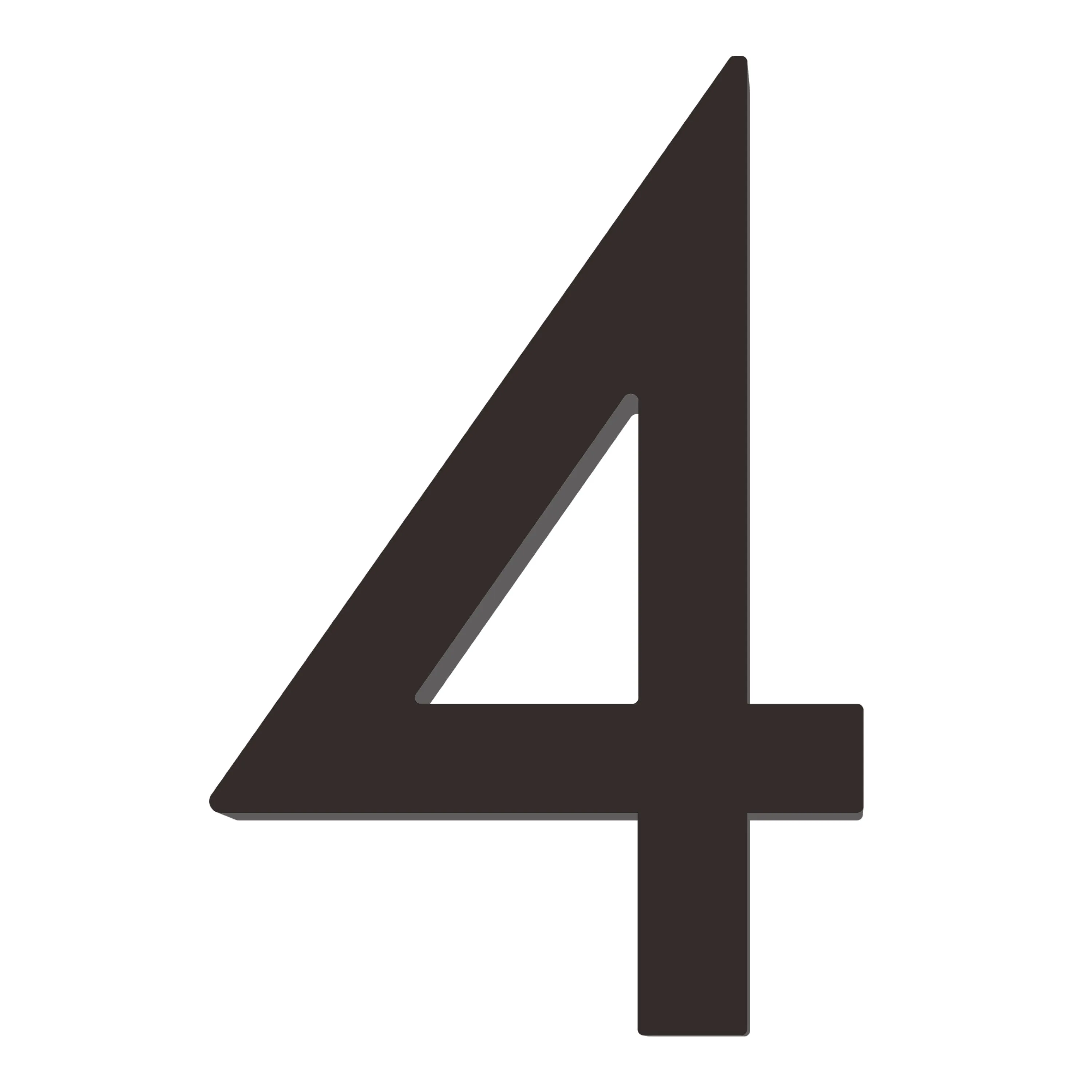 [Number AC101] Acrylic Modern Floating House Number - 3Inch, 6 Inch, 8 Inch