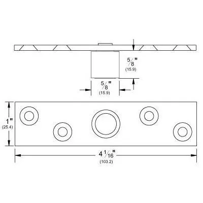 Pemko 106R/94 Roller Guide - 94" Long
